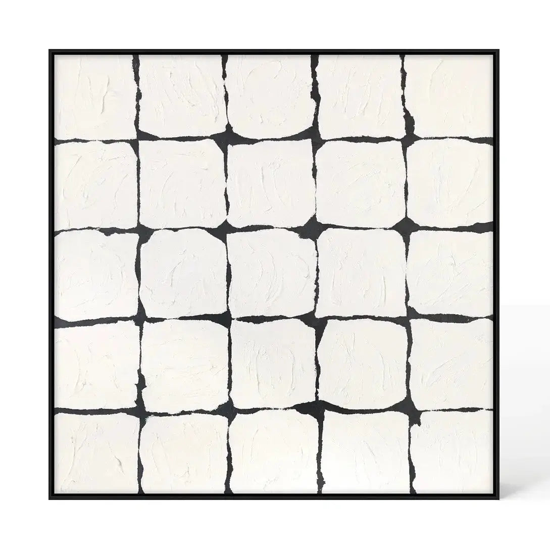Berkeley Designs Abstract 83 – Black Framed Canvas   Nicholas John Interiors