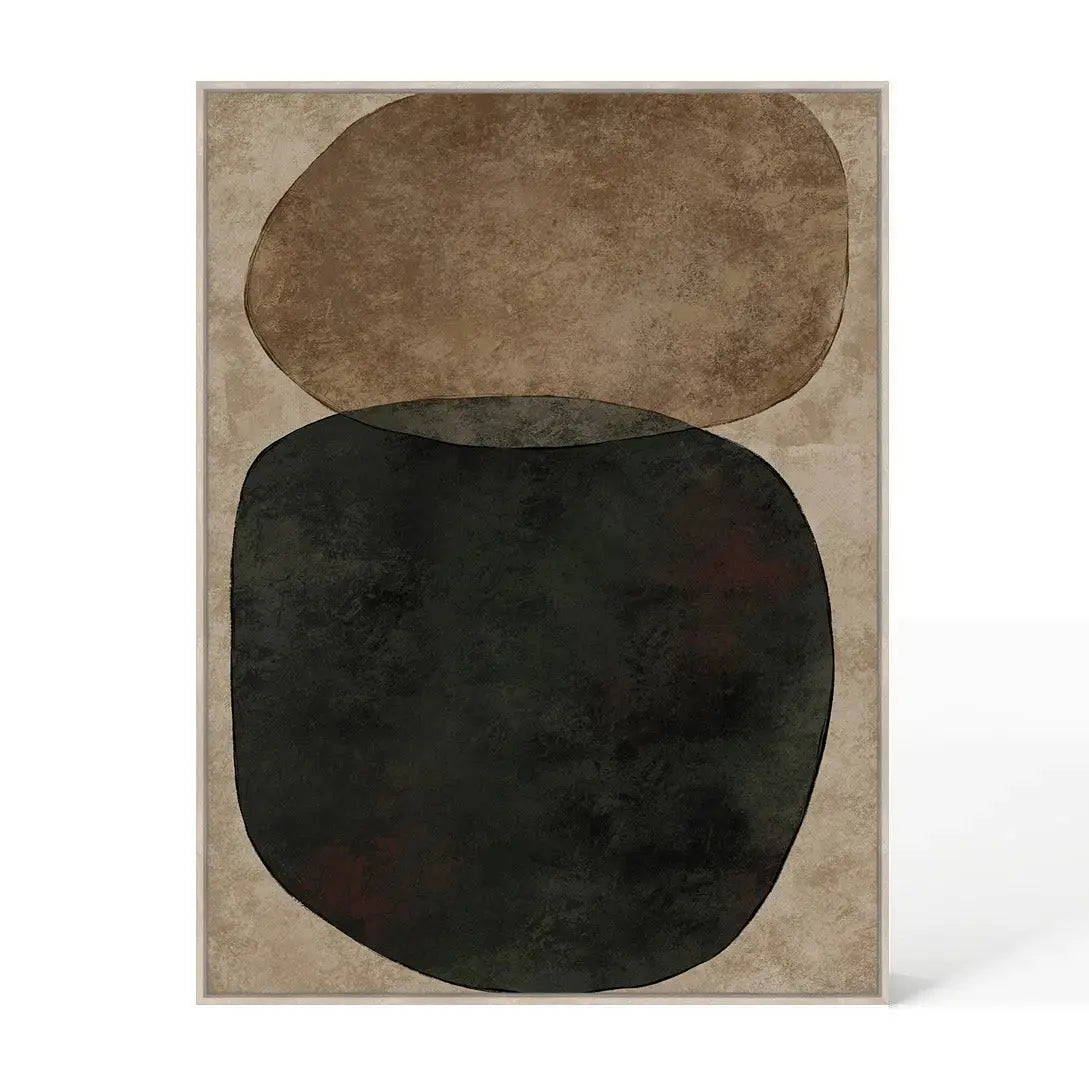 Berkeley Designs Abstract 84 – Light Wood Framed Canvas   Nicholas John Interiors