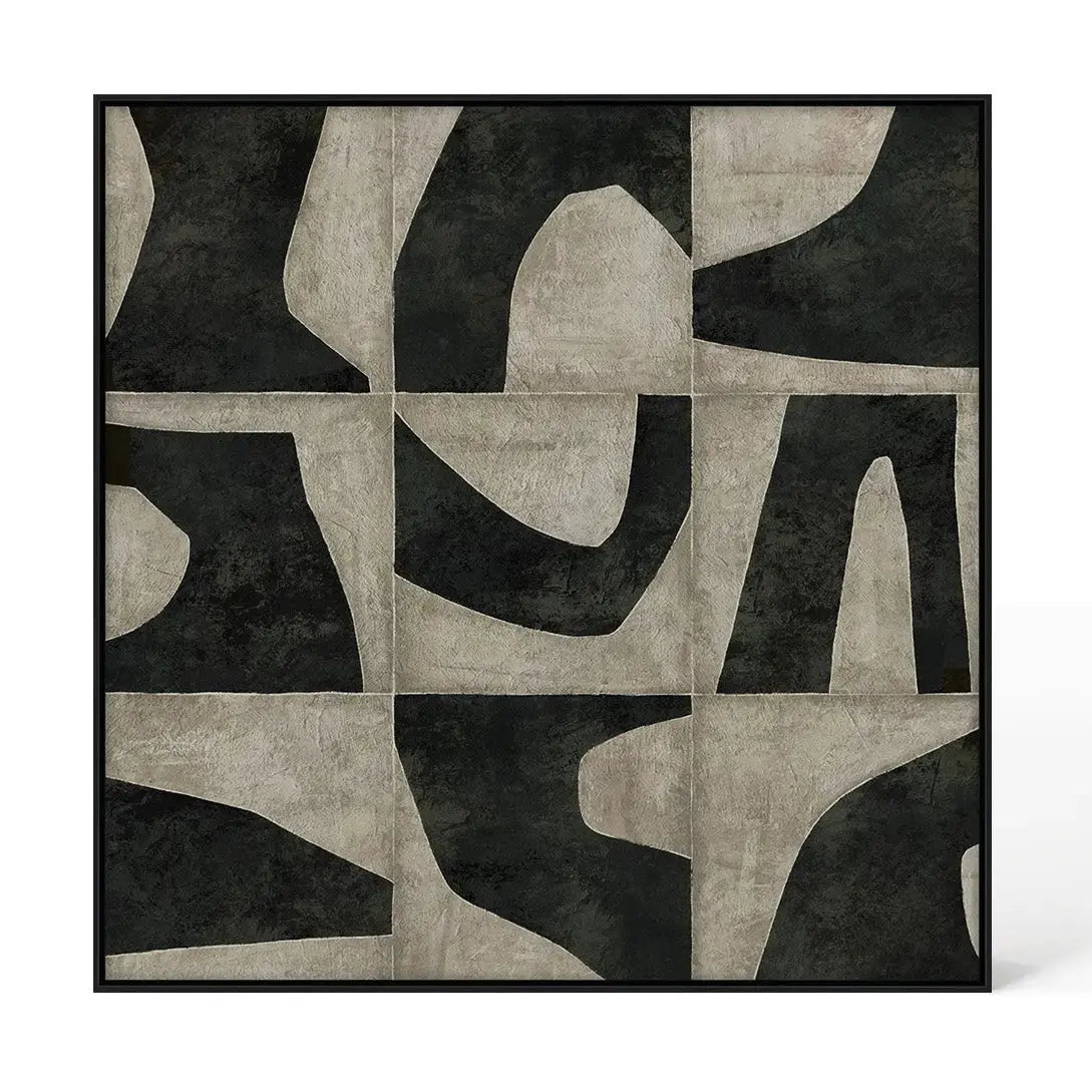 Berkeley Designs Abstract 88 – Framed Textured Canvas   Nicholas John Interiors