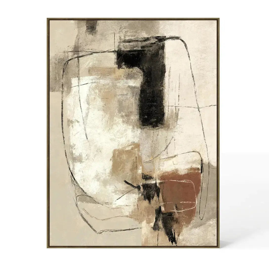 Berkeley Designs Abstract 95 – Framed Textured Canvas   Nicholas John Interiors