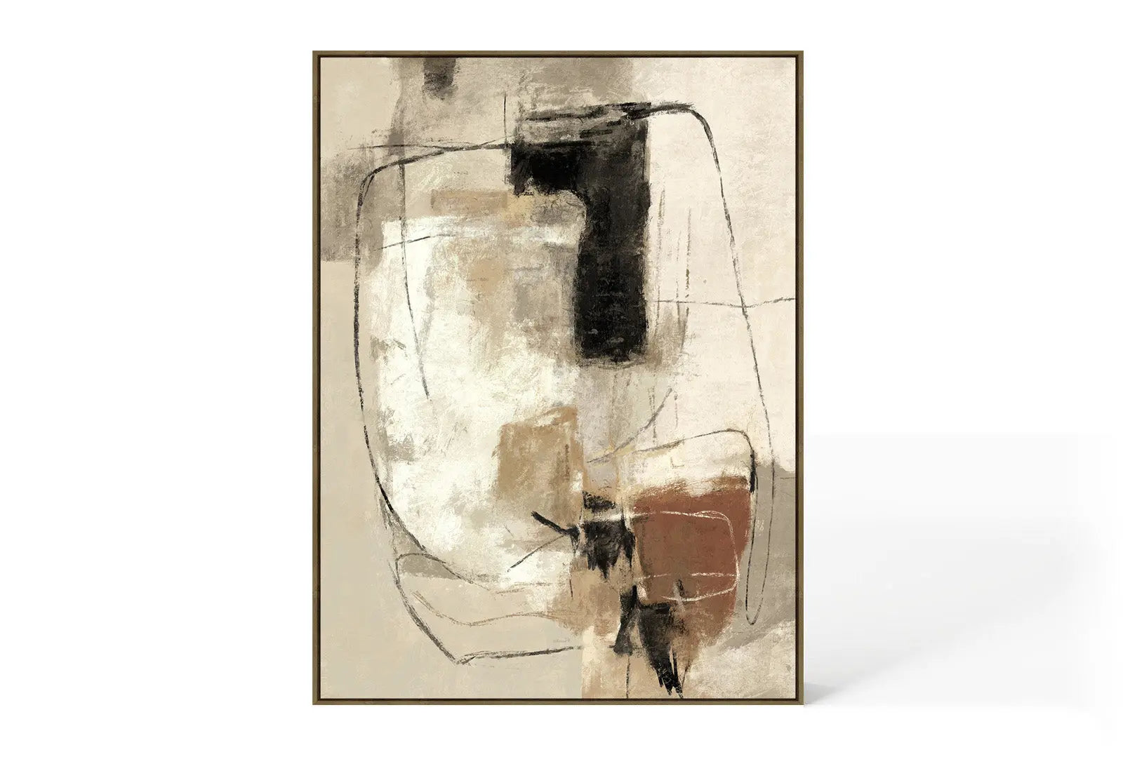 Berkeley Designs Abstract 95 – Framed Textured Canvas  Nicholas John Interiors