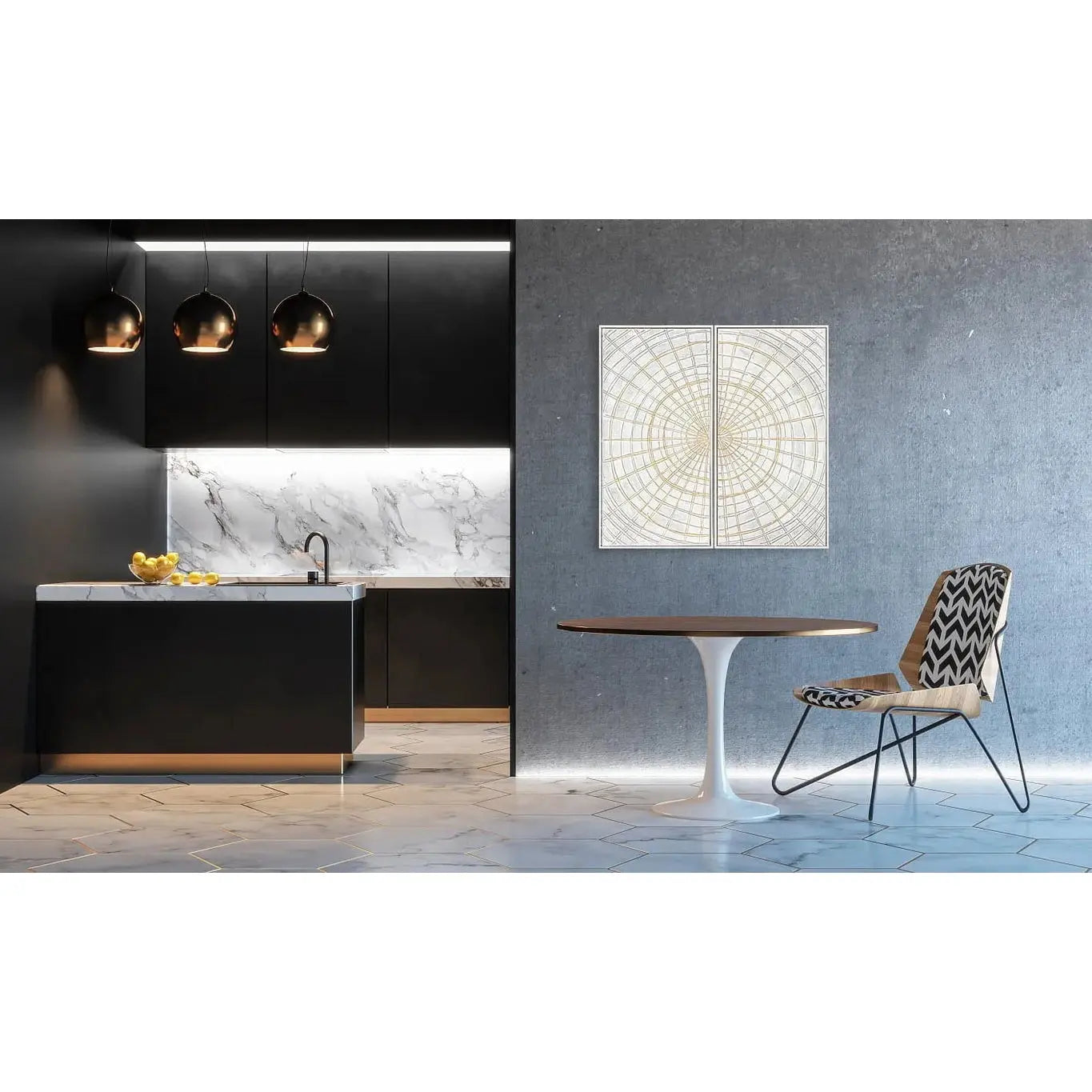 Berkeley Designs Abstract Design 15   Nicholas John Interiors