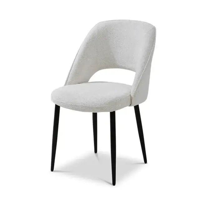 Berkeley Designs Genoa Dining Chair – Neutral Bouclé   Nicholas John Interiors