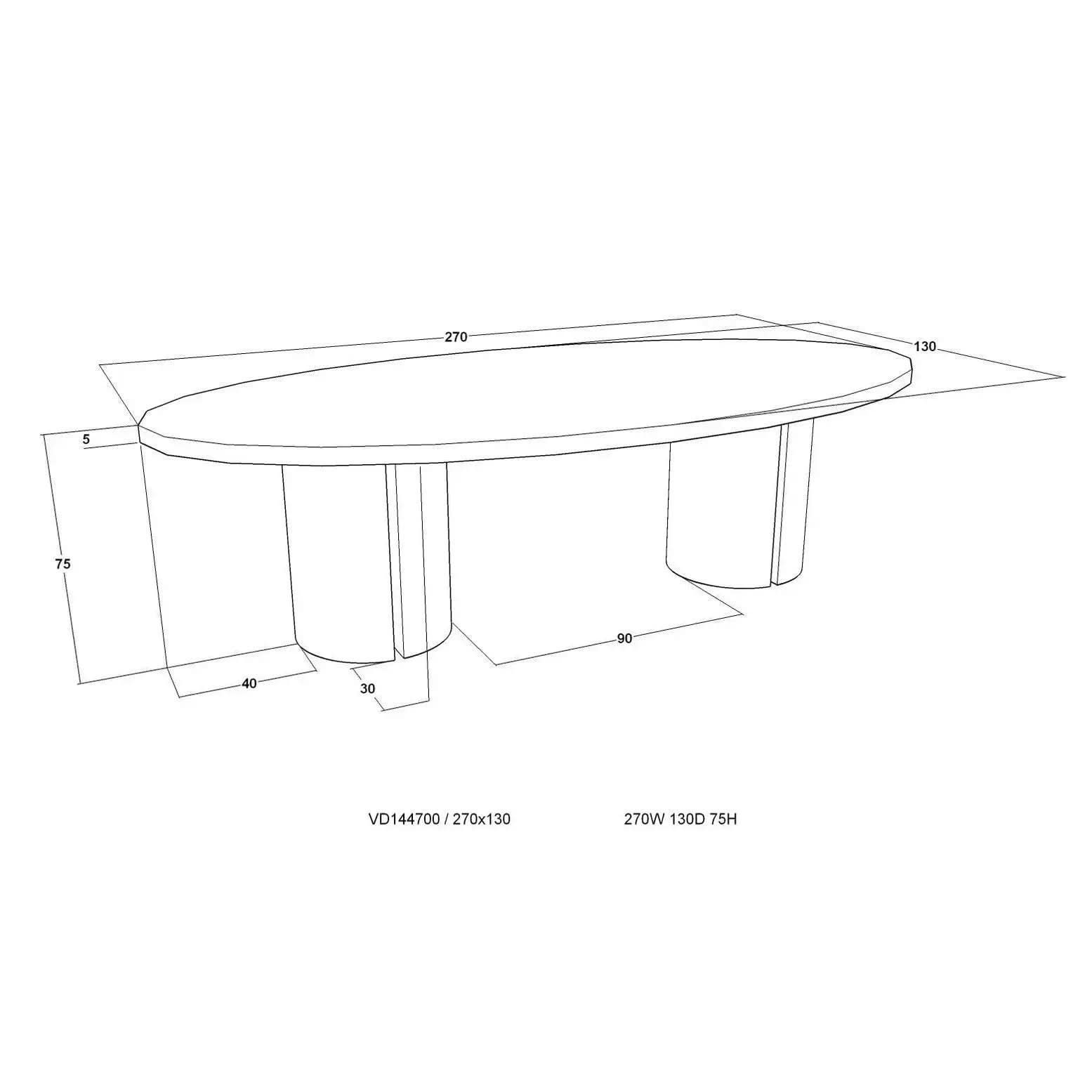 Berkeley Designs Lugano Oval Dark Oak Dining Table   Nicholas John Interiors