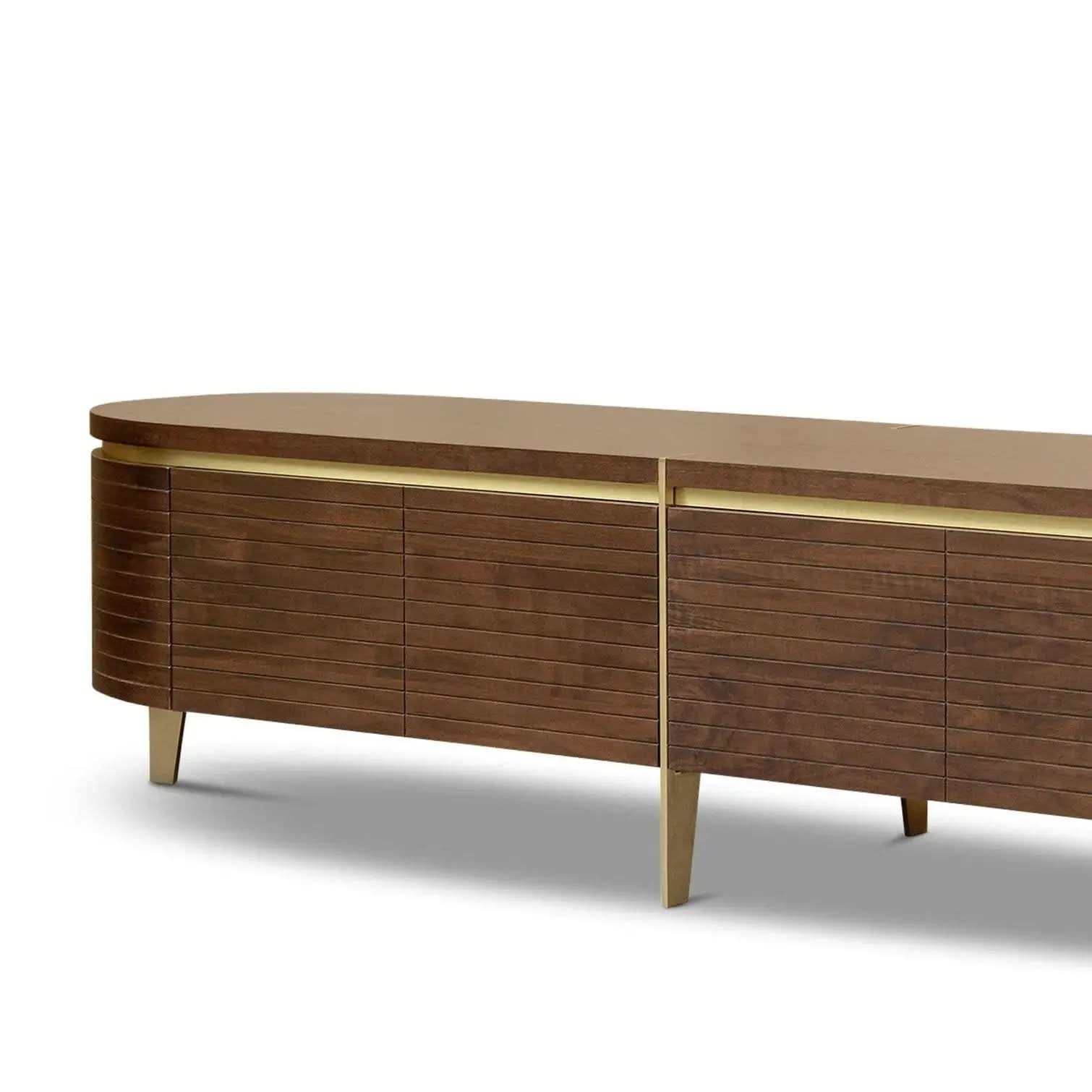 Berkeley Designs Malibu 2 Drawer Media Unit – Walnut   Nicholas John Interiors