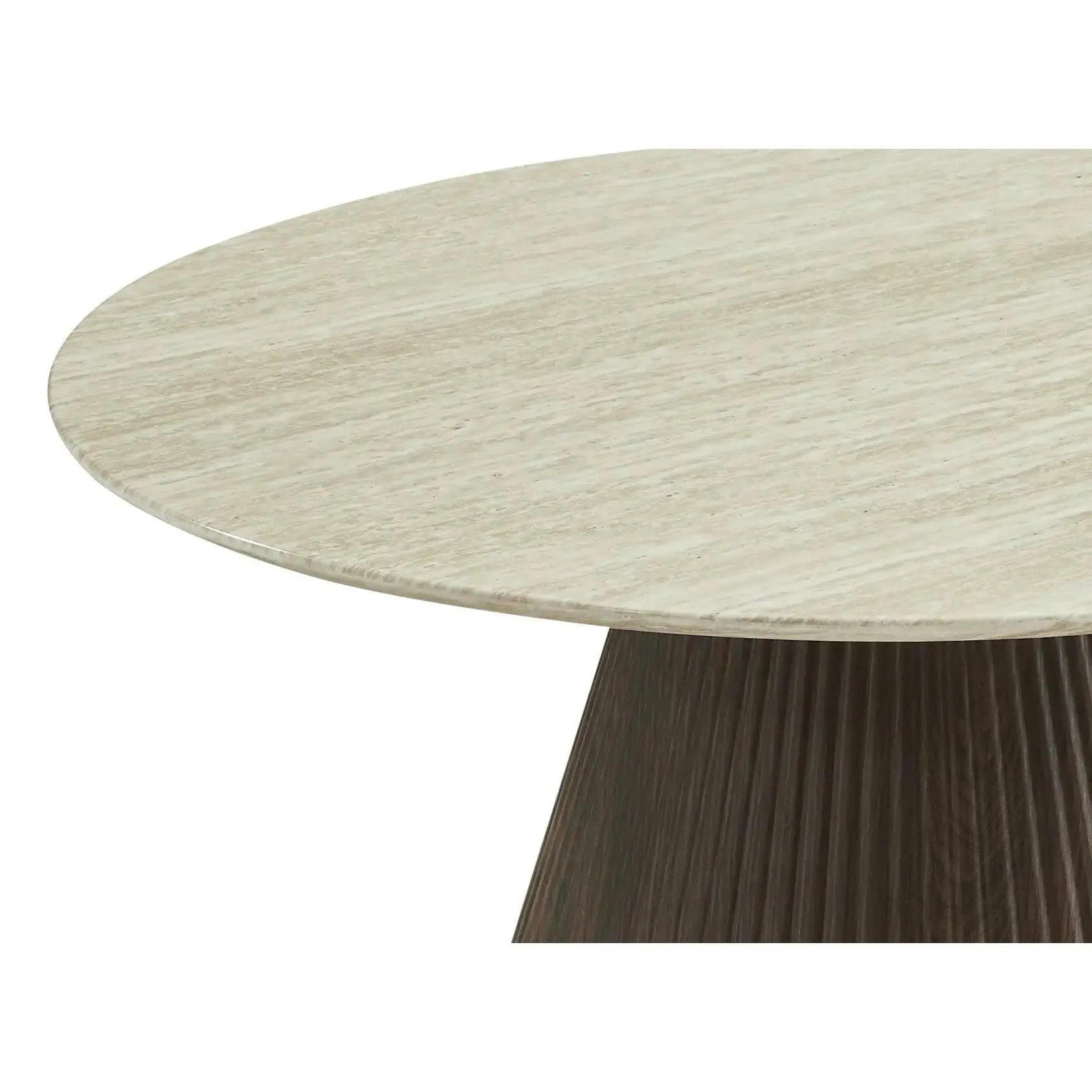 Berkeley Designs Milan Coffee Table with White Marble and Walnut Base   Nicholas John Interiors