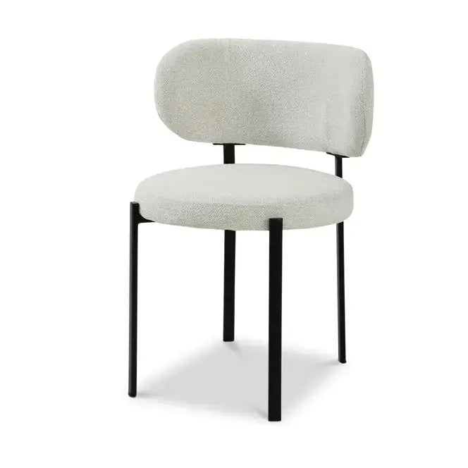 Berkeley Designs Modena Dining Chair – Neutral Bouclé   Nicholas John Interiors