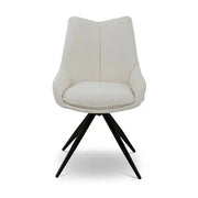 Berkeley Designs Salerno Swivel Dining Chair – Neutral with Arms   Nicholas John Interiors