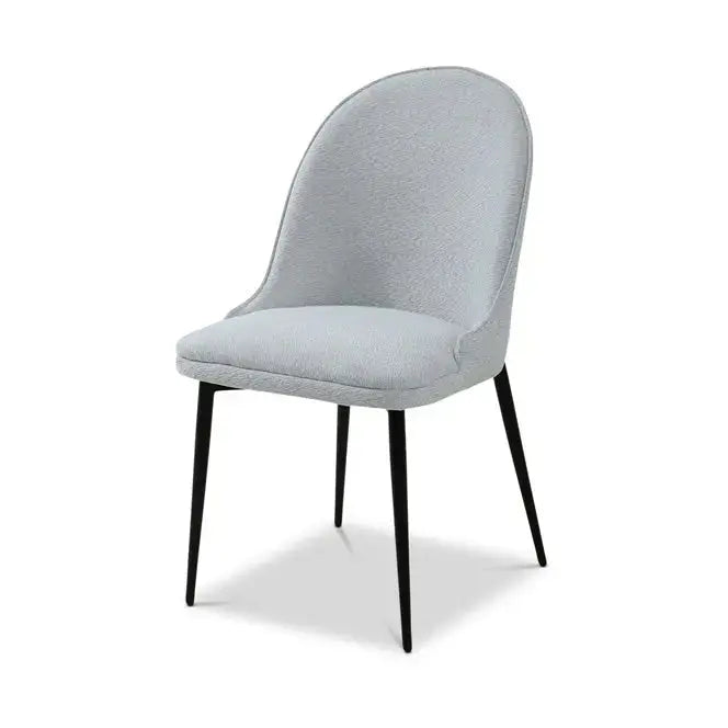 Berkeley Designs Tivoli Neutral Upholstered Dining Chair – Modern Chair with Black Legs   Nicholas John Interiors
