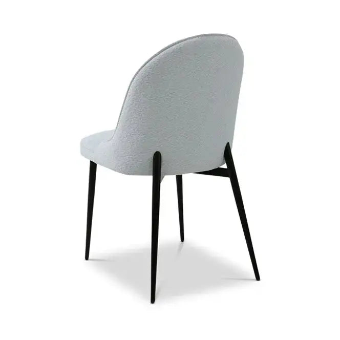Berkeley Designs Tivoli Neutral Upholstered Dining Chair – Modern Chair with Black Legs   Nicholas John Interiors