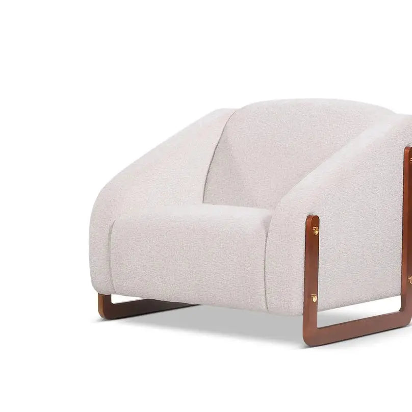 Berkeley Designs Verona Armchair – Neutral Fabric   Nicholas John Interiors