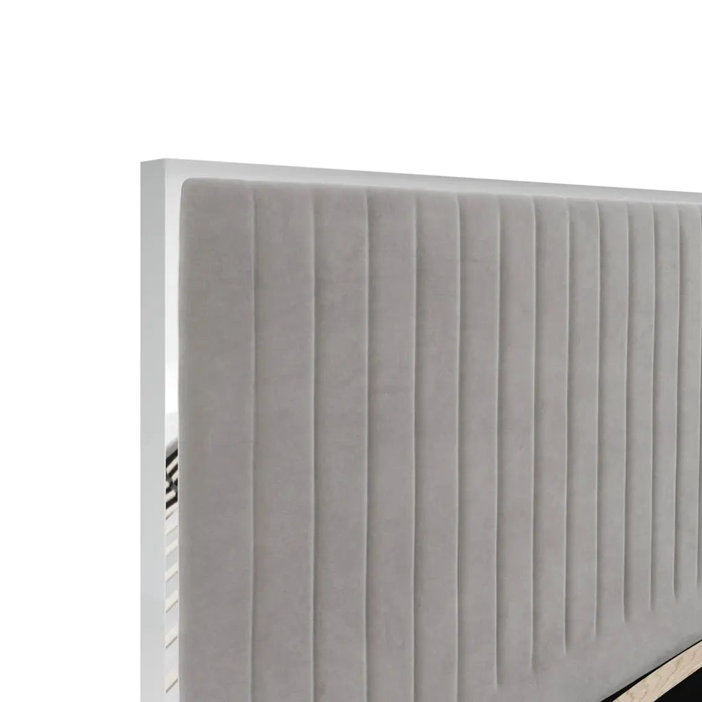 Berkeley Mink Grey Bed   Nicholas John Interiors