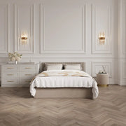 Berlin Beige Tall Bed   Nicholas John Interiors