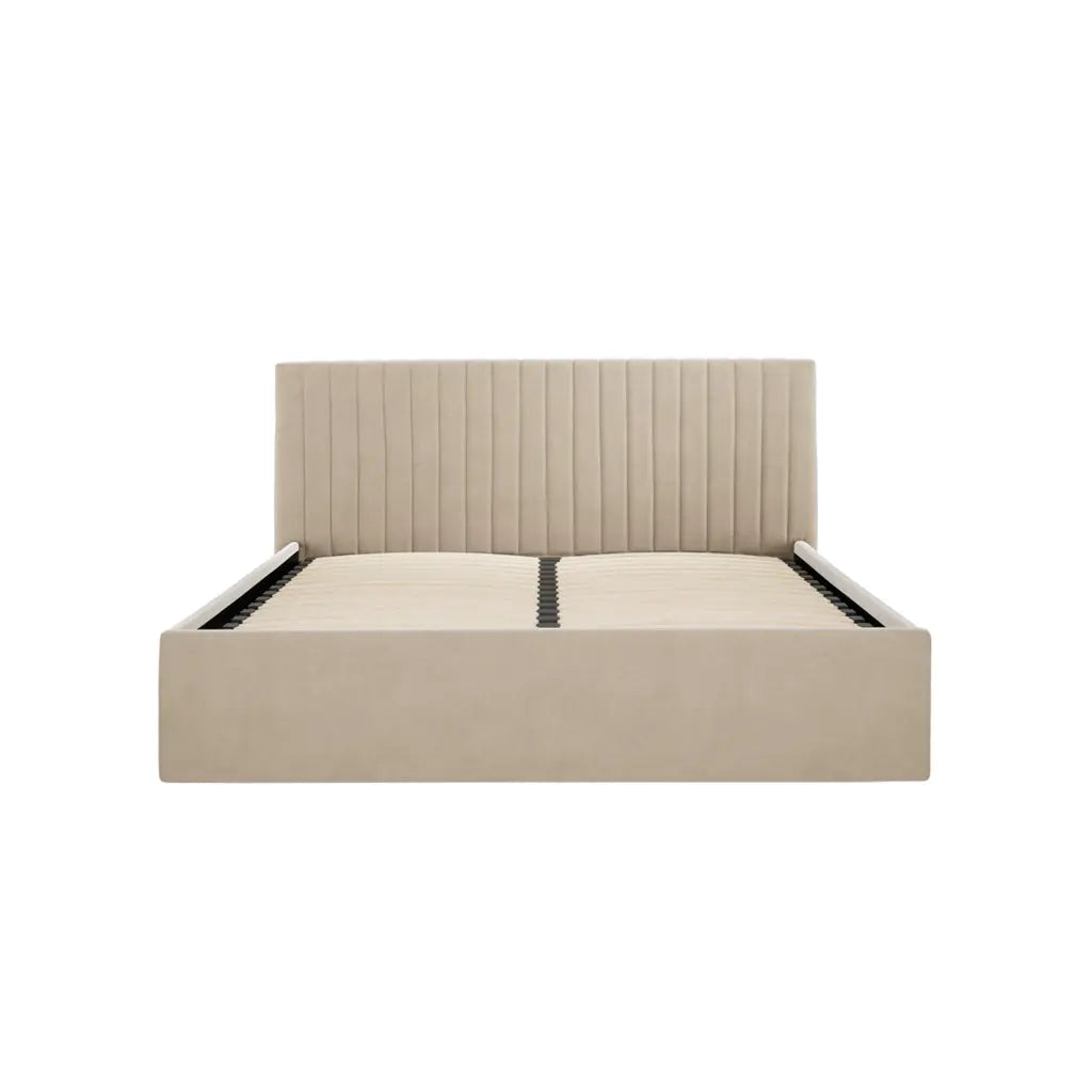 Berlin Beige Tall Bed   Nicholas John Interiors
