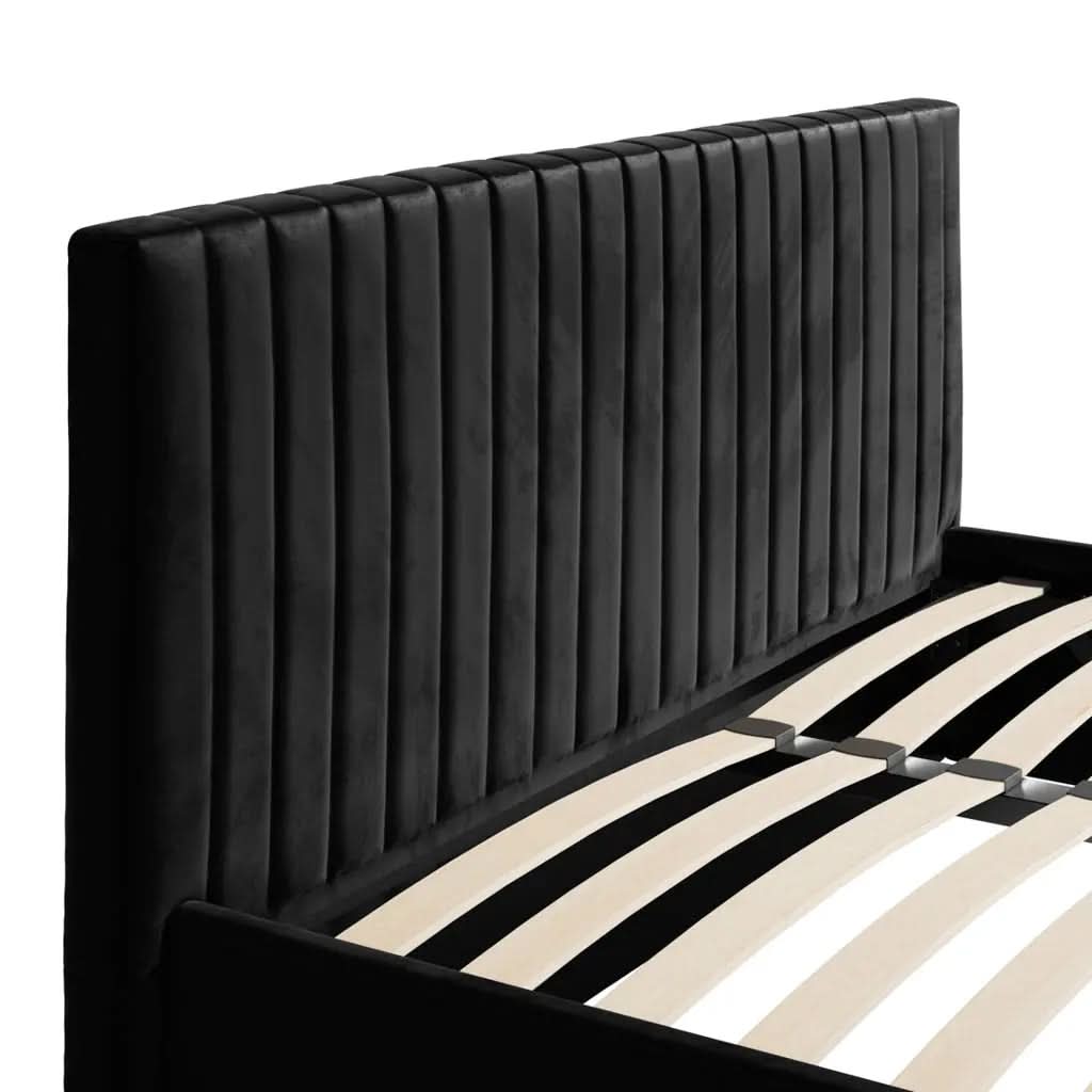 Berlin Black Bed   Nicholas John Interiors