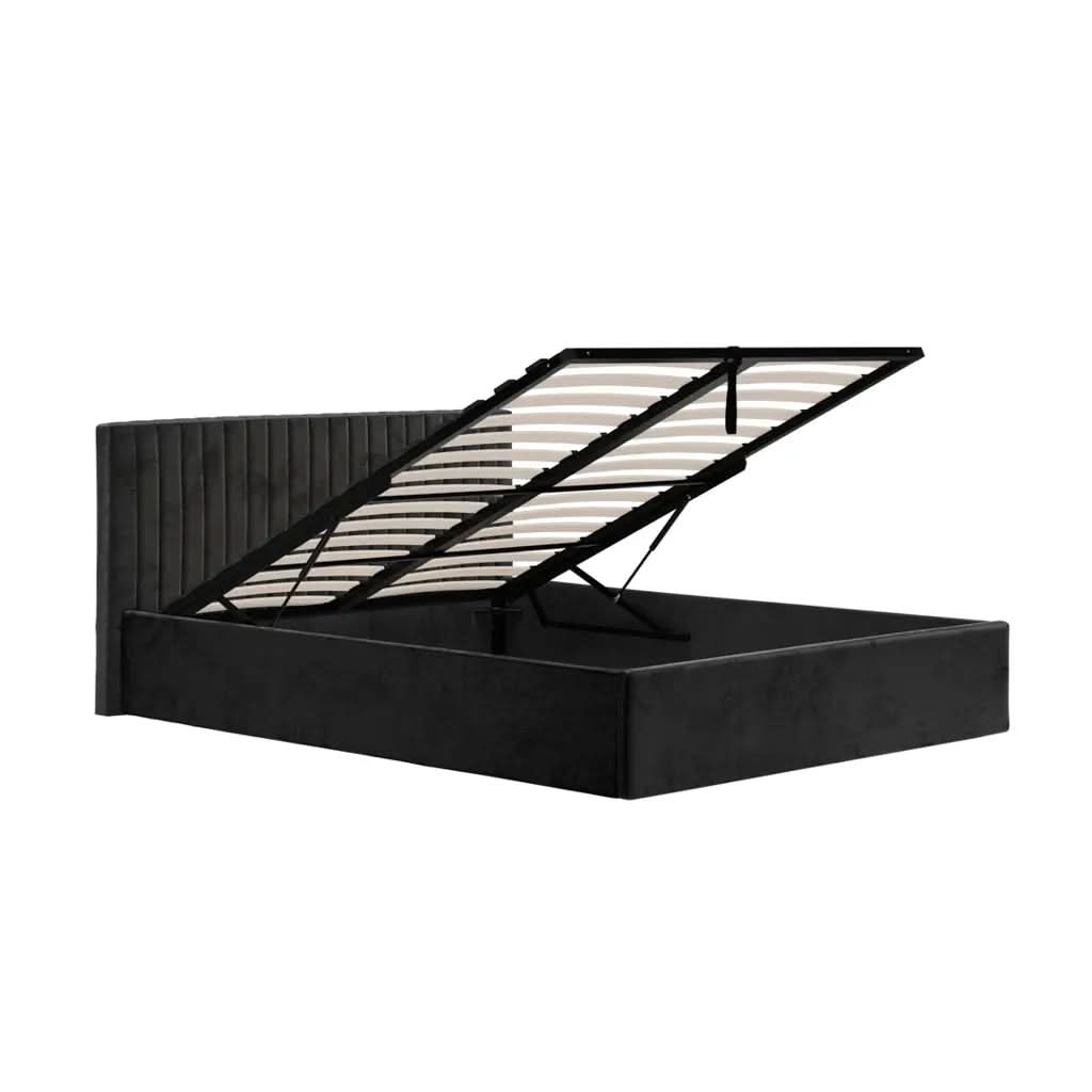 Berlin Black Bed   Nicholas John Interiors