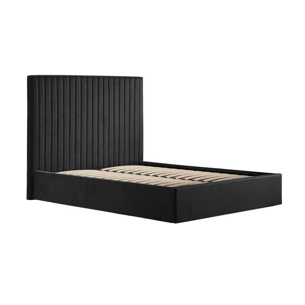 Berlin Black Tall Bed   Nicholas John Interiors