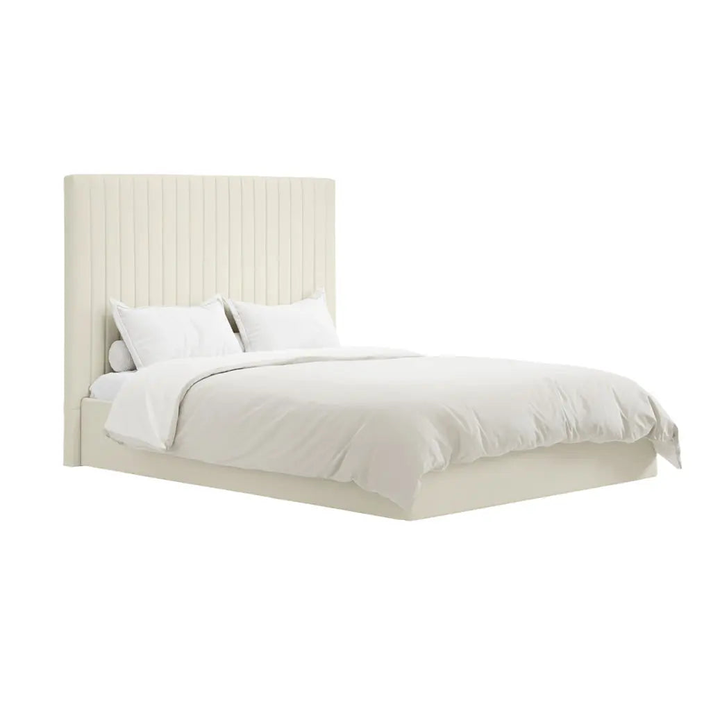 Berlin Milk Tall Bed   Nicholas John Interiors