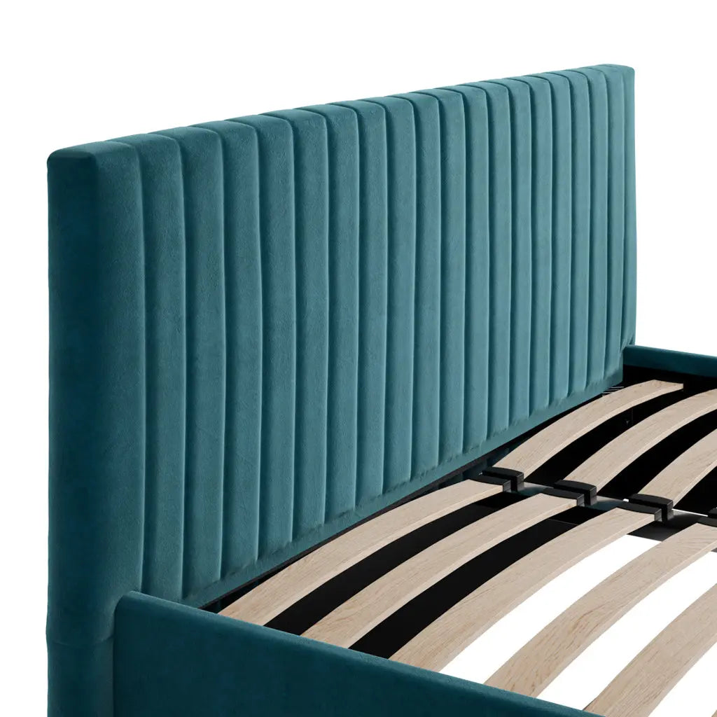 Berlin Teal Bed   Nicholas John Interiors