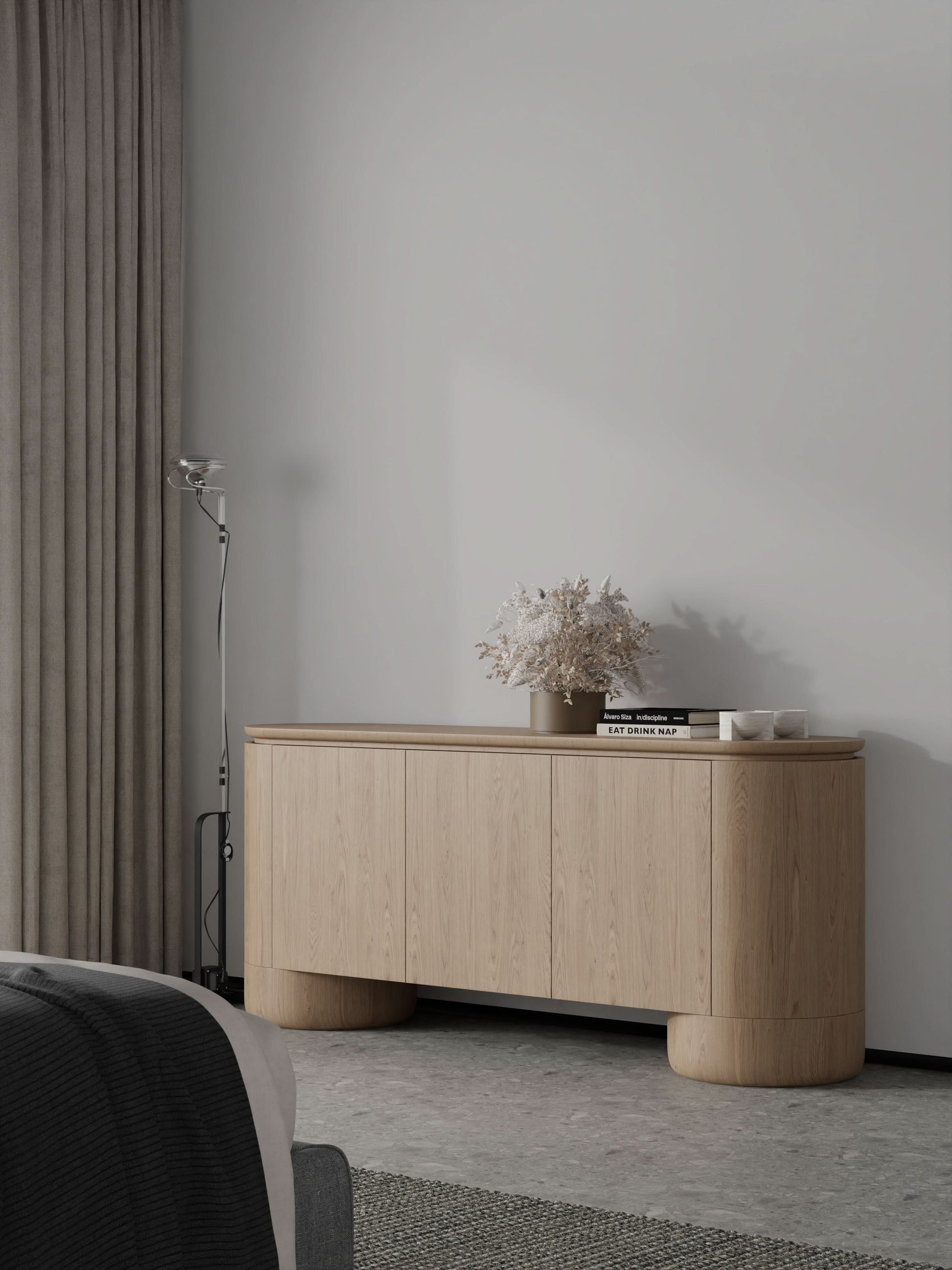 Berwick Buffet - Ash Oak - 3 Door   Nicholas John Interiors