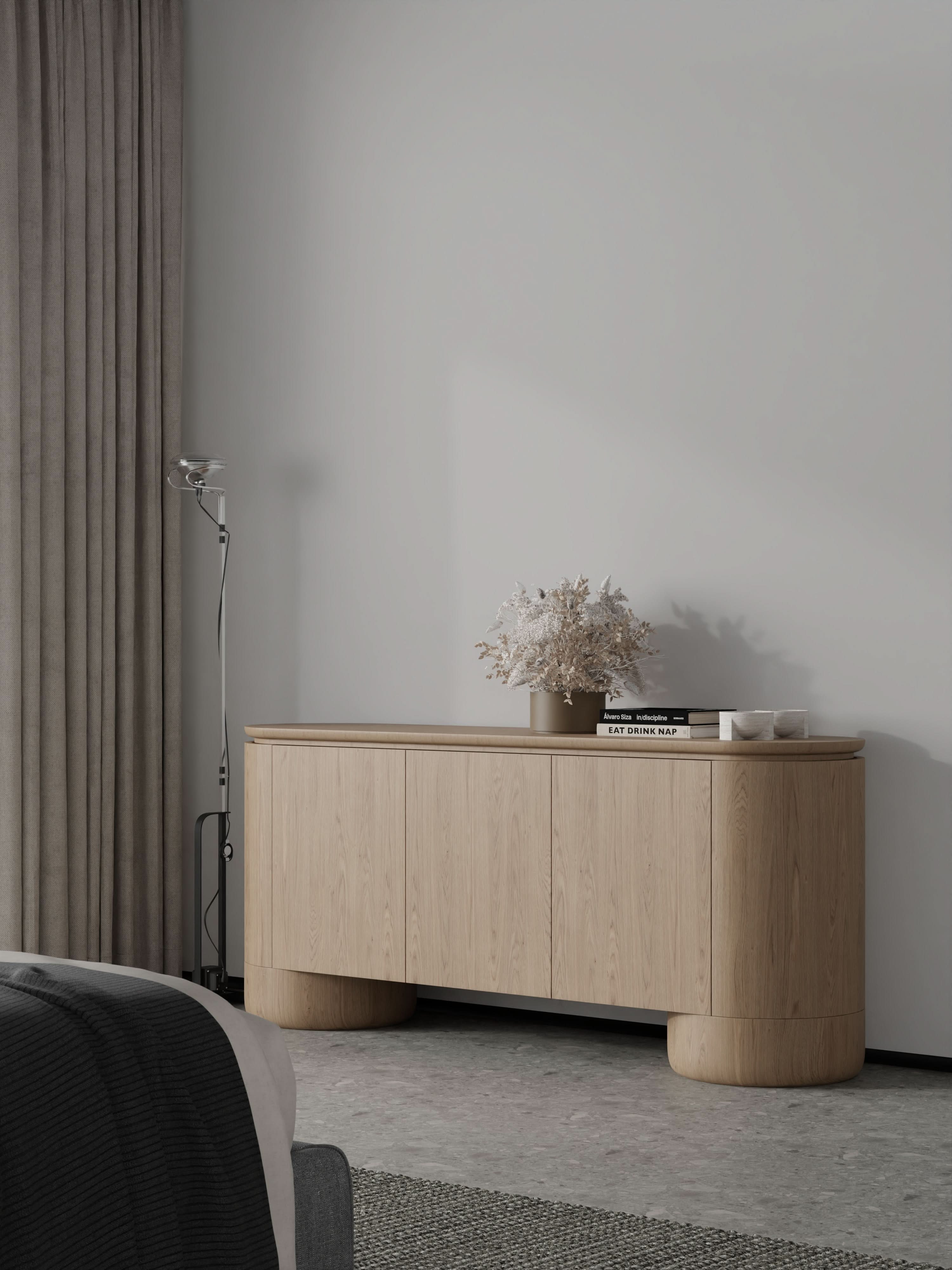 Berwick Buffet - Ash Oak - 3 Door   Nicholas John Interiors