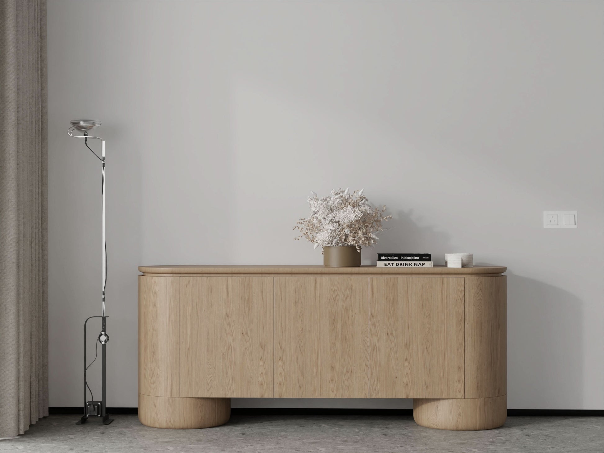 Berwick Buffet - Ash Oak - 3 Door   Nicholas John Interiors