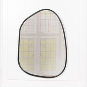Black Framed Asymmetrical Wall Mirror   Nicholas John Interiors