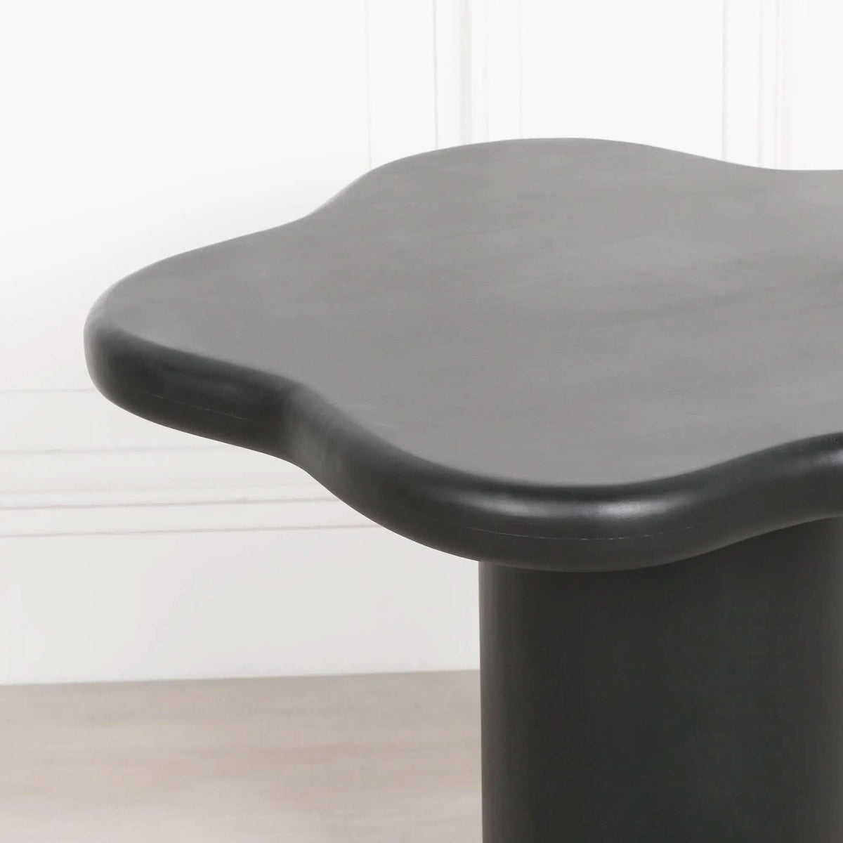 Puddle Side Table Black Painted Puddle Side Table | Solid Mango Wood – Nicholas John ...