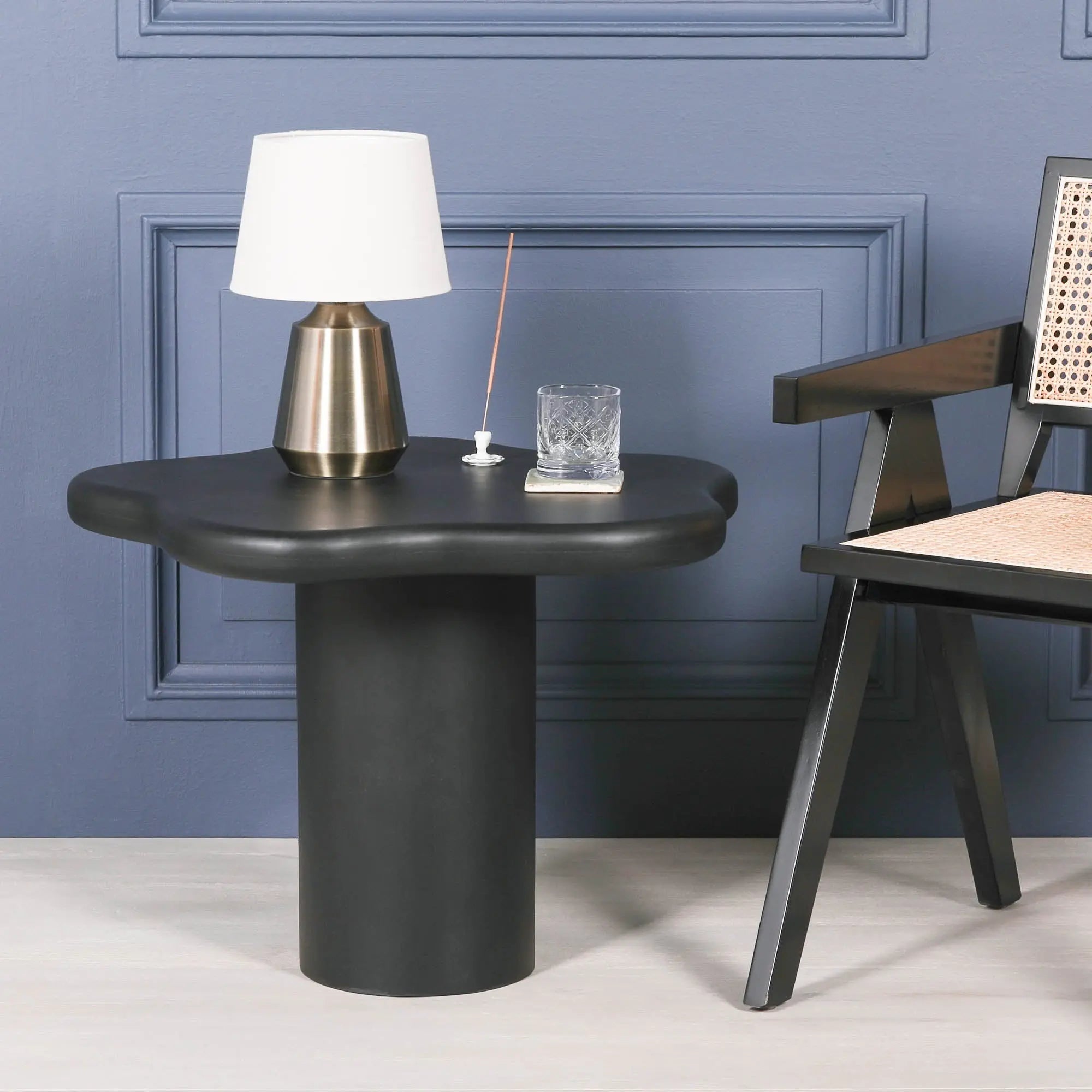 Black Painted Puddle Side Table   Nicholas John Interiors