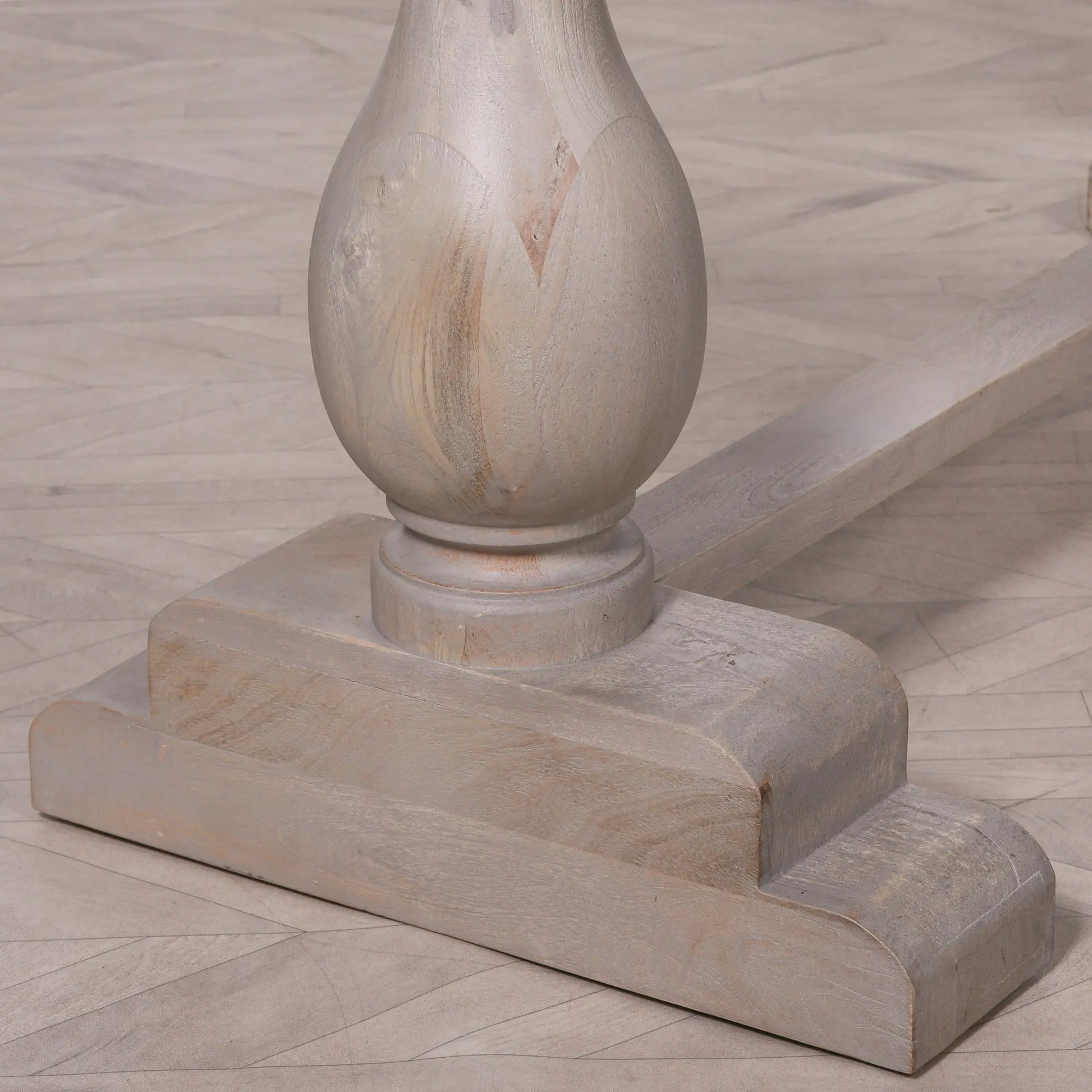 Blanche Wood Rustic Rectangular Dining Table 260cm   Nicholas John Interiors