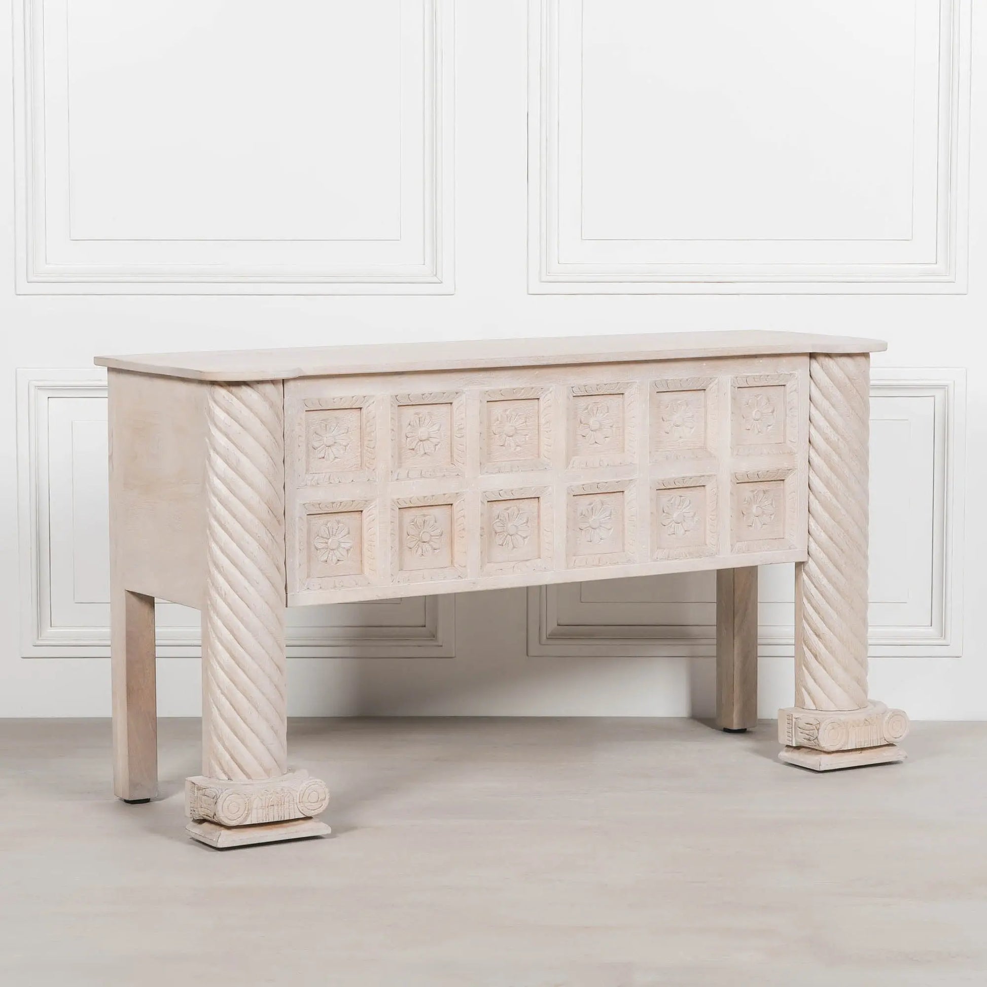 Blanchie Wooden Shop/Reception Desk   Nicholas John Interiors