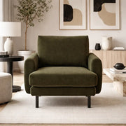 Bloomsbury Armchair - Verona Seaweed   Nicholas John Interiors