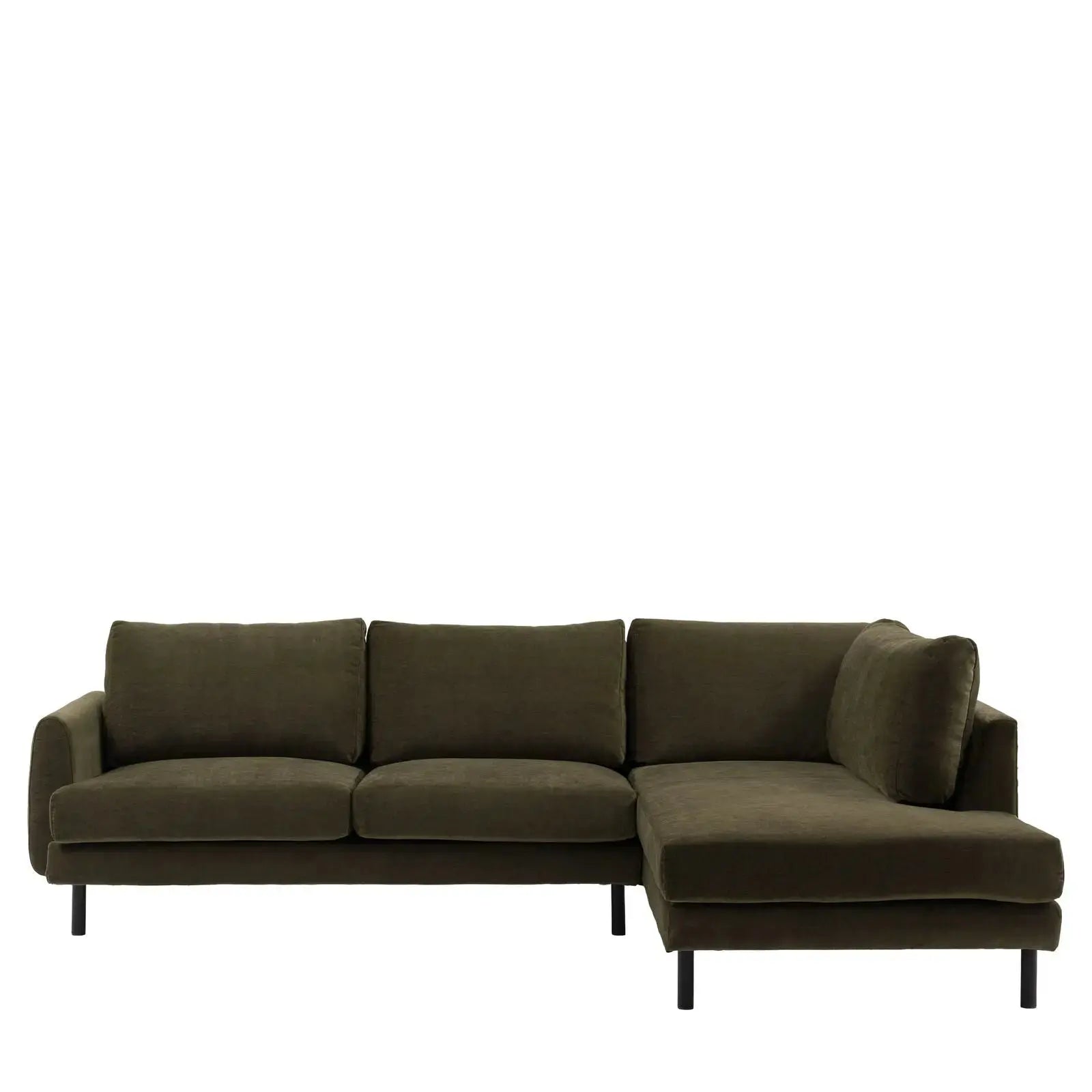 Bloomsbury Chaise Sofa Right Hand - Verona Seaweed   Nicholas John Interiors