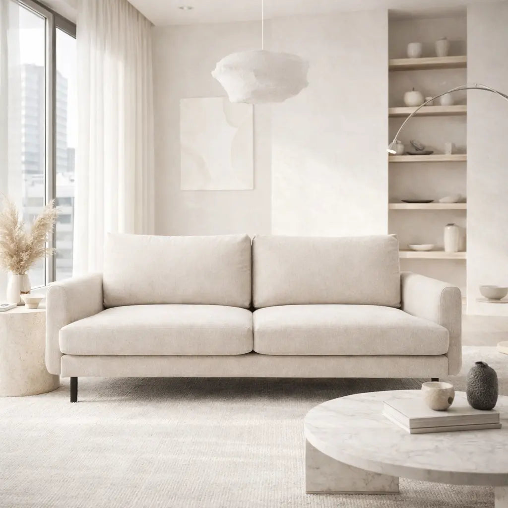Bloomsbury Sofa 3 Seater - Verona Ghost   Nicholas John Interiors