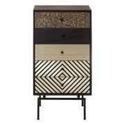Bohar Patterned 5 Drawer Tall Cabinet   Nicholas John Interiors