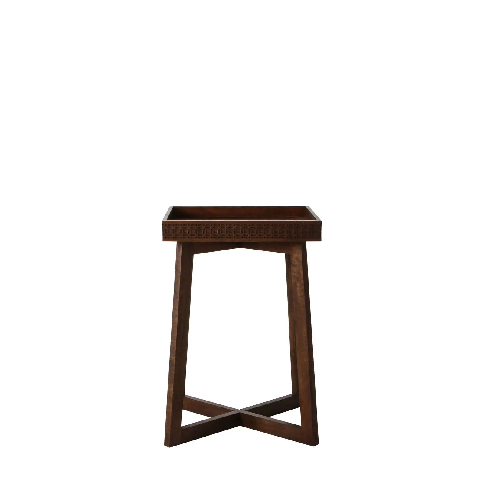 Bohara Bedside Table in Brown   Nicholas John Interiors