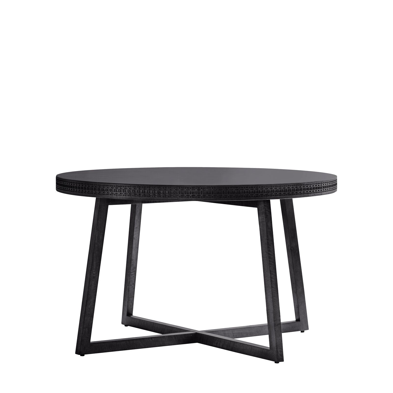 Bohara Round Dining Table Black   Nicholas John Interiors