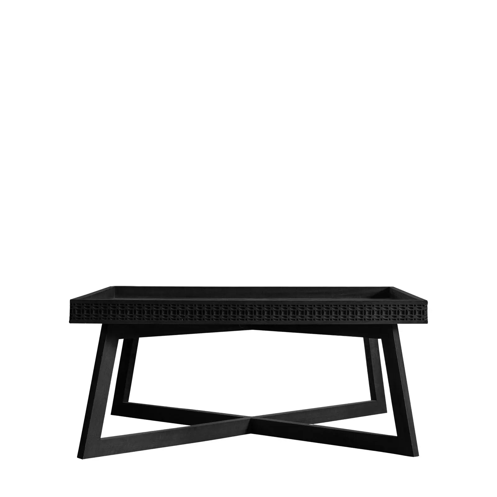 Bohara Square Coffee Table in Black   Nicholas John Interiors