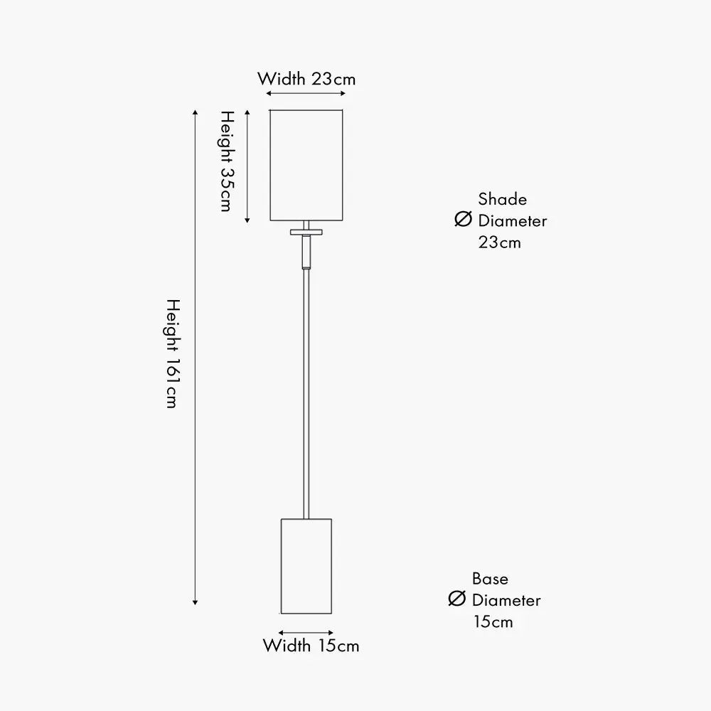 Bonham Natural Wood Veneer & Silver Metal Floor Lamp  Nicholas John Interiors