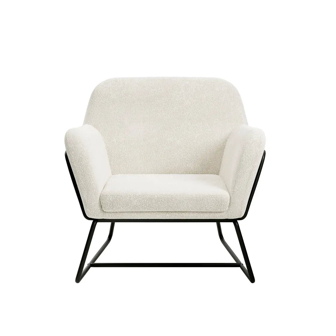 Ashford & Grey Charles Ivory Boucle Chair  Nicholas John Interiors
