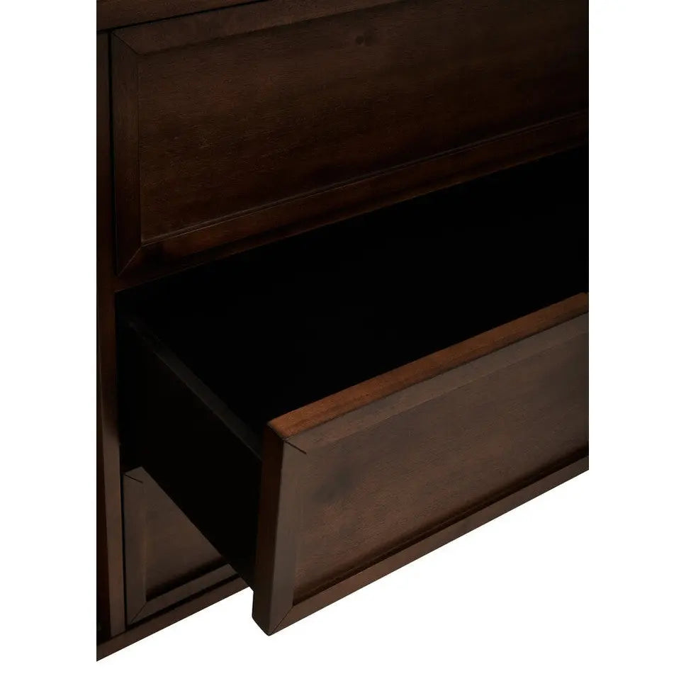 Brando Acacia Wood Effect Sideboard with Herringbone Pattern   Nicholas John Interiors