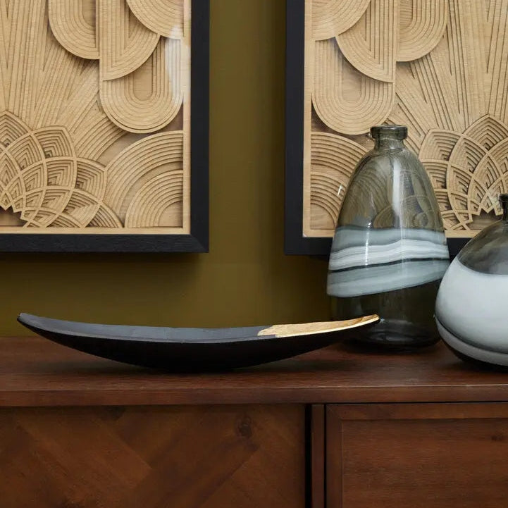 Brando Acacia Wood Effect Sideboard with Herringbone Pattern   Nicholas John Interiors