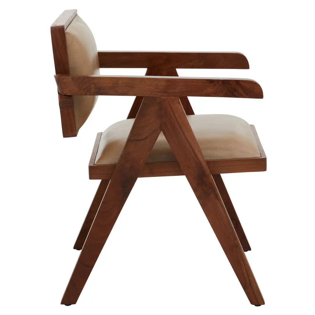 Bronson Natural Leather Armchair   Nicholas John Interiors