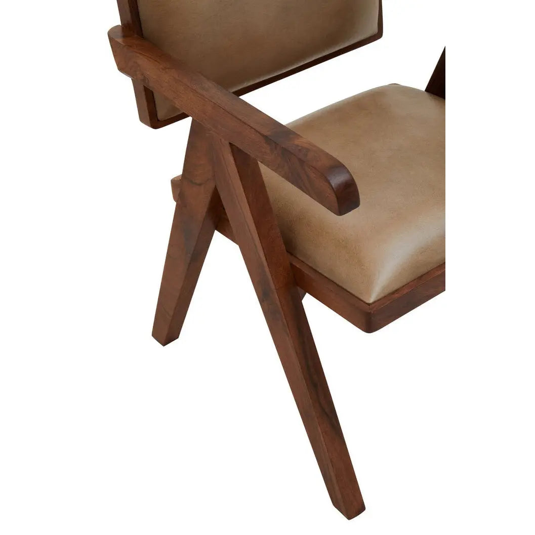 Bronson Natural Leather Armchair   Nicholas John Interiors