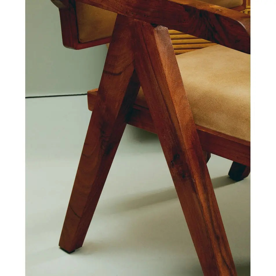 Bronson Natural Leather Armchair   Nicholas John Interiors