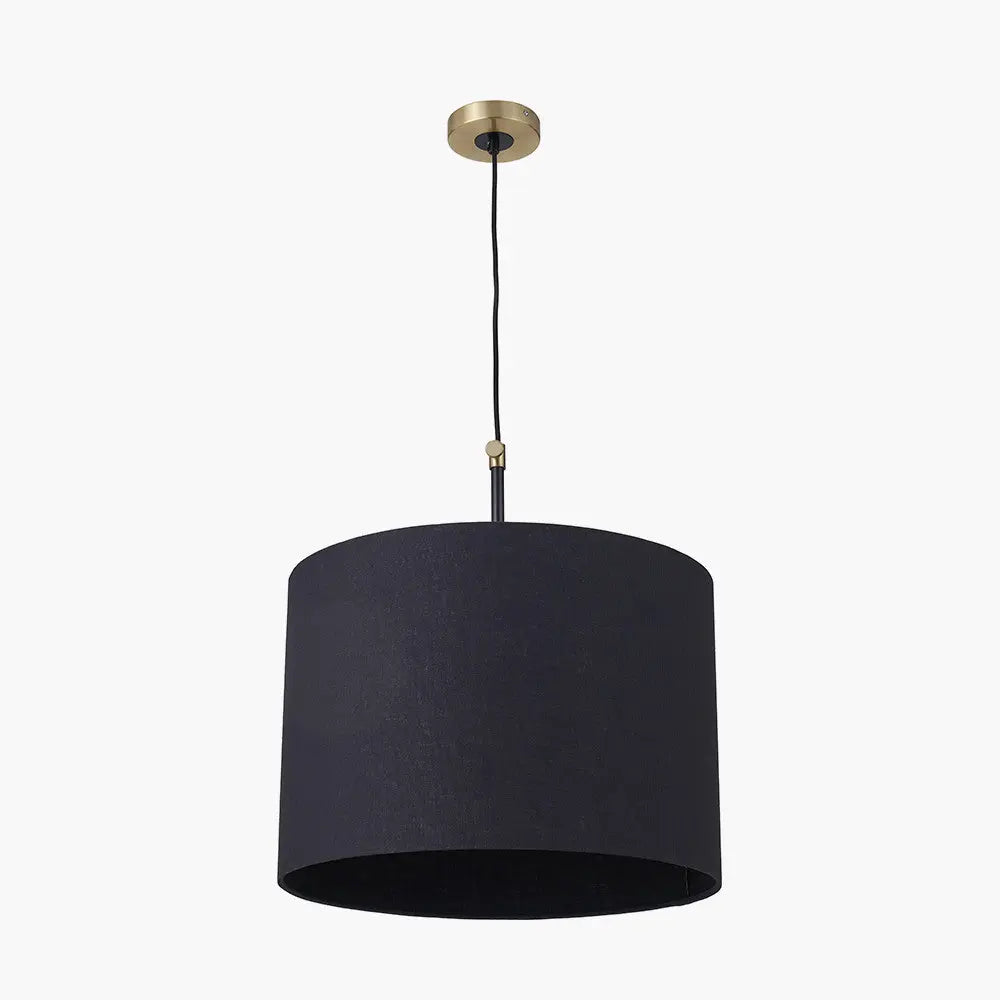 Bryce Black and Gold Metal Ceiling Pendant  Nicholas John Interiors