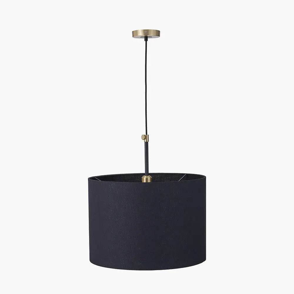 Bryce Black and Gold Metal Ceiling Pendant  Nicholas John Interiors