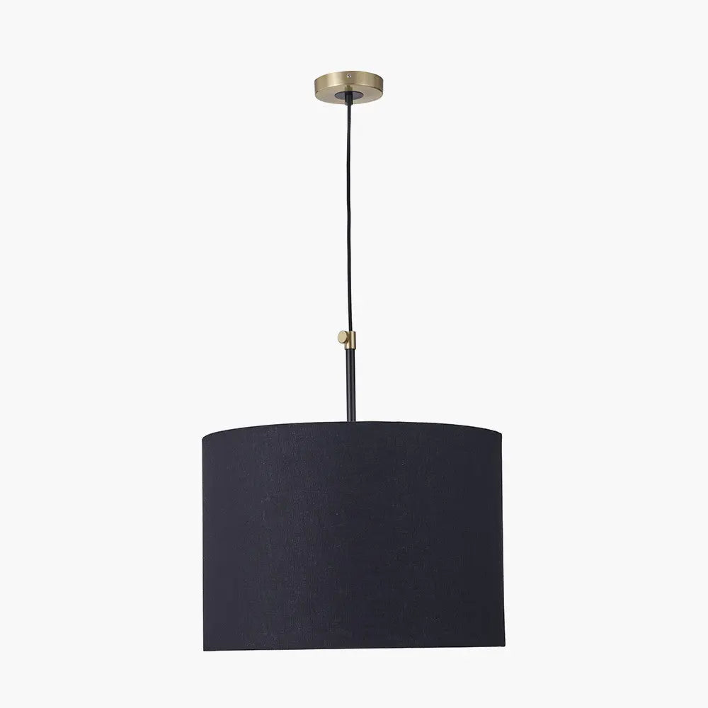 Bryce Black and Gold Metal Ceiling Pendant  Nicholas John Interiors