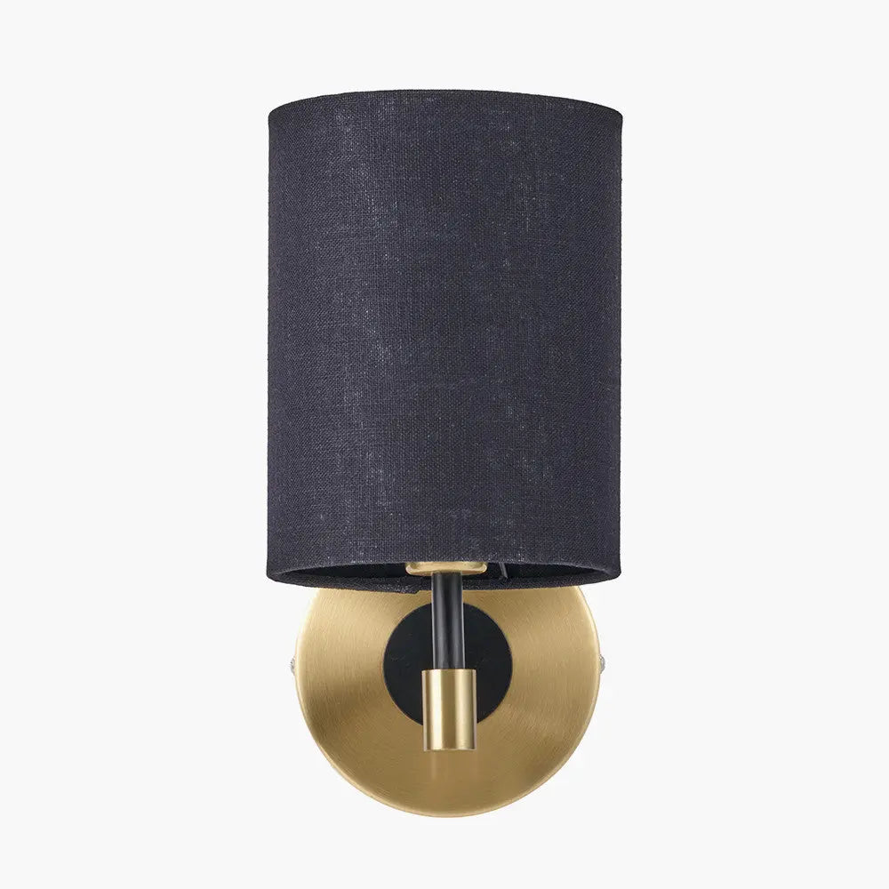 Bryce Black and Gold Metal Wall Light  Nicholas John Interiors