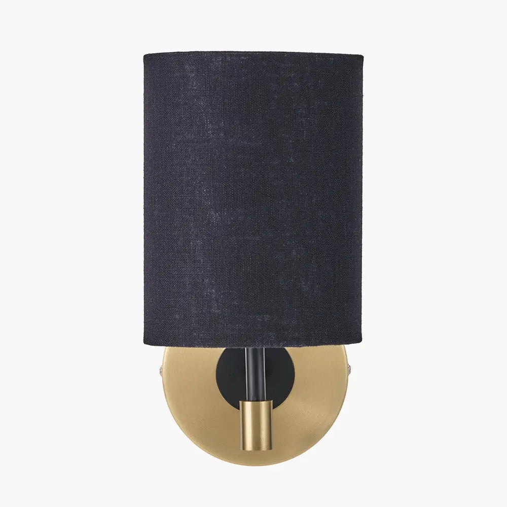 Bryce Black and Gold Metal Wall Light  Nicholas John Interiors